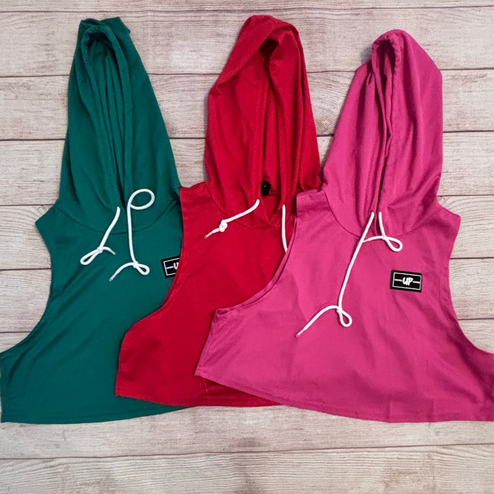 Cropped Sleeveless Athletic Tank in Bright colors